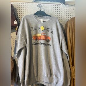 Gray Pumpkin Patch Sweatshirt